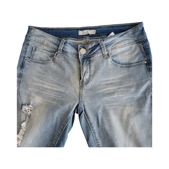 YMI skinny, stretch distressed jeans - Picture 2 of 16